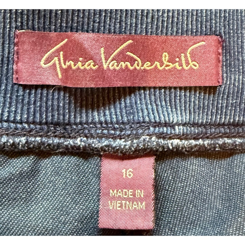 Gloria Vanderbilt Womens Blue Denim Pull On Skort Size 16 - Picture 4 of 5